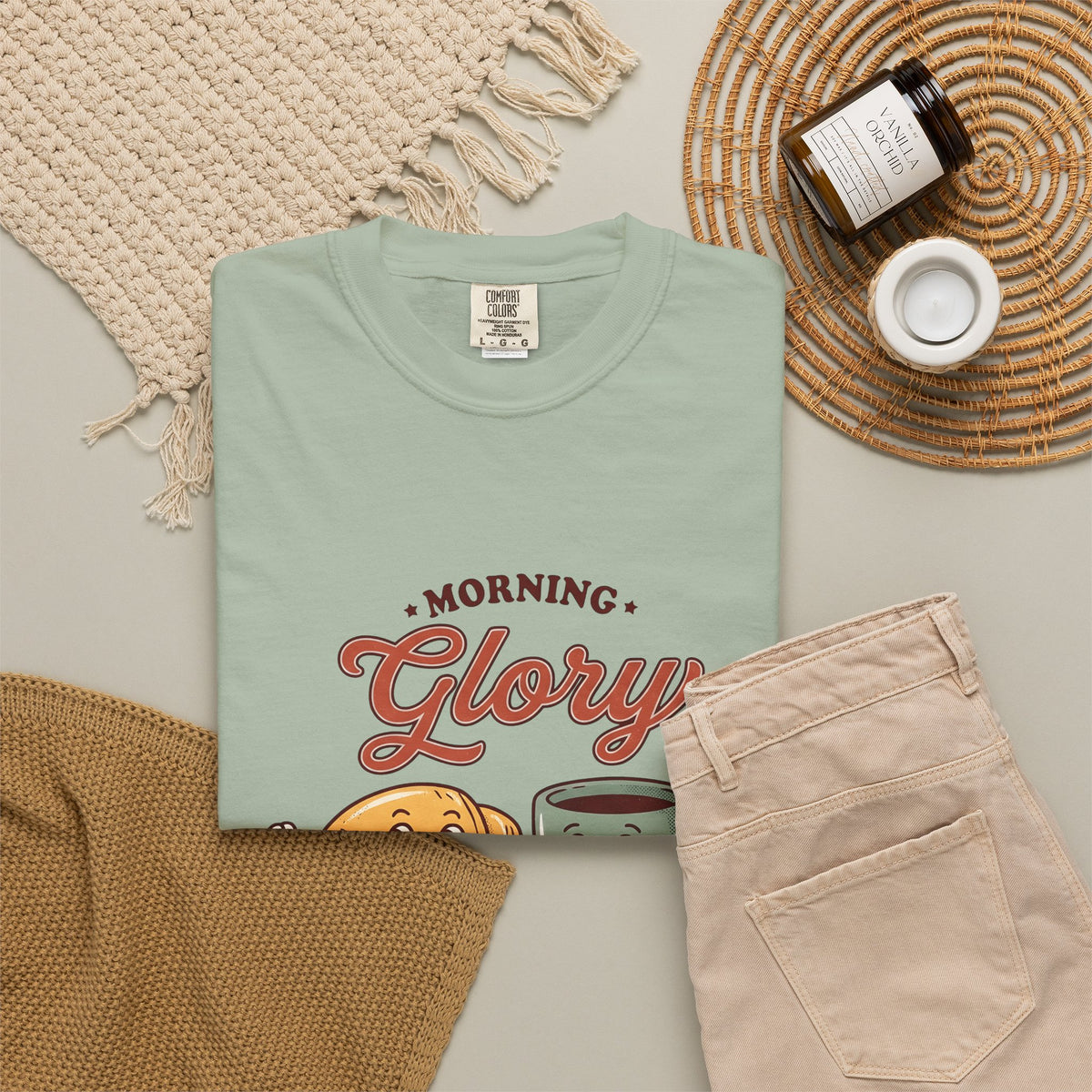 Croissant Espresso Cup T-Shirt Coffee Morning Meal Gift Women Illustration T-Shirt Coffee T-Shirt T-Shirt Coffee Fan Coffee Art T-Shirt Breakfast
