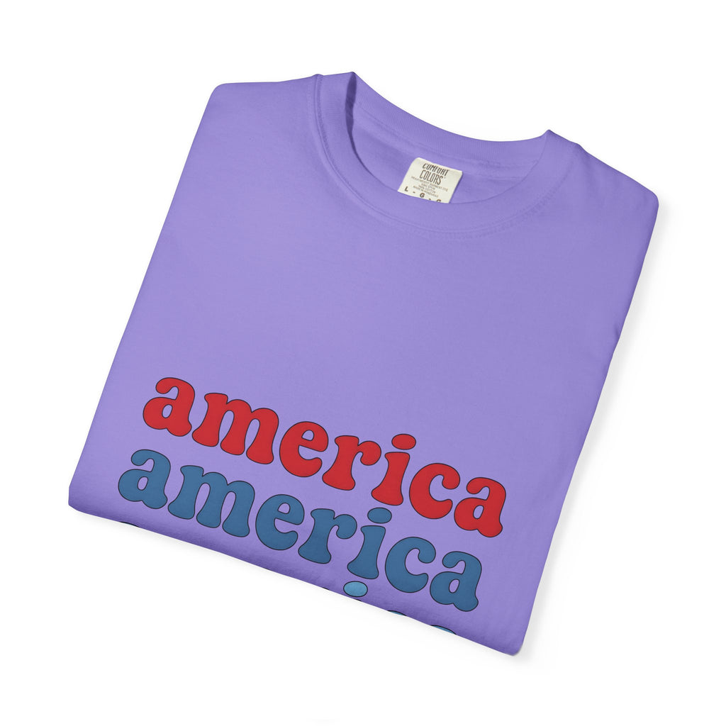 Patriotic Message T-Shirt America Event Gift Women Nostalgic T-Shirt Patriot T-Shirt American Enthusiast Vintage T-Shirt Festival Graphic Clean