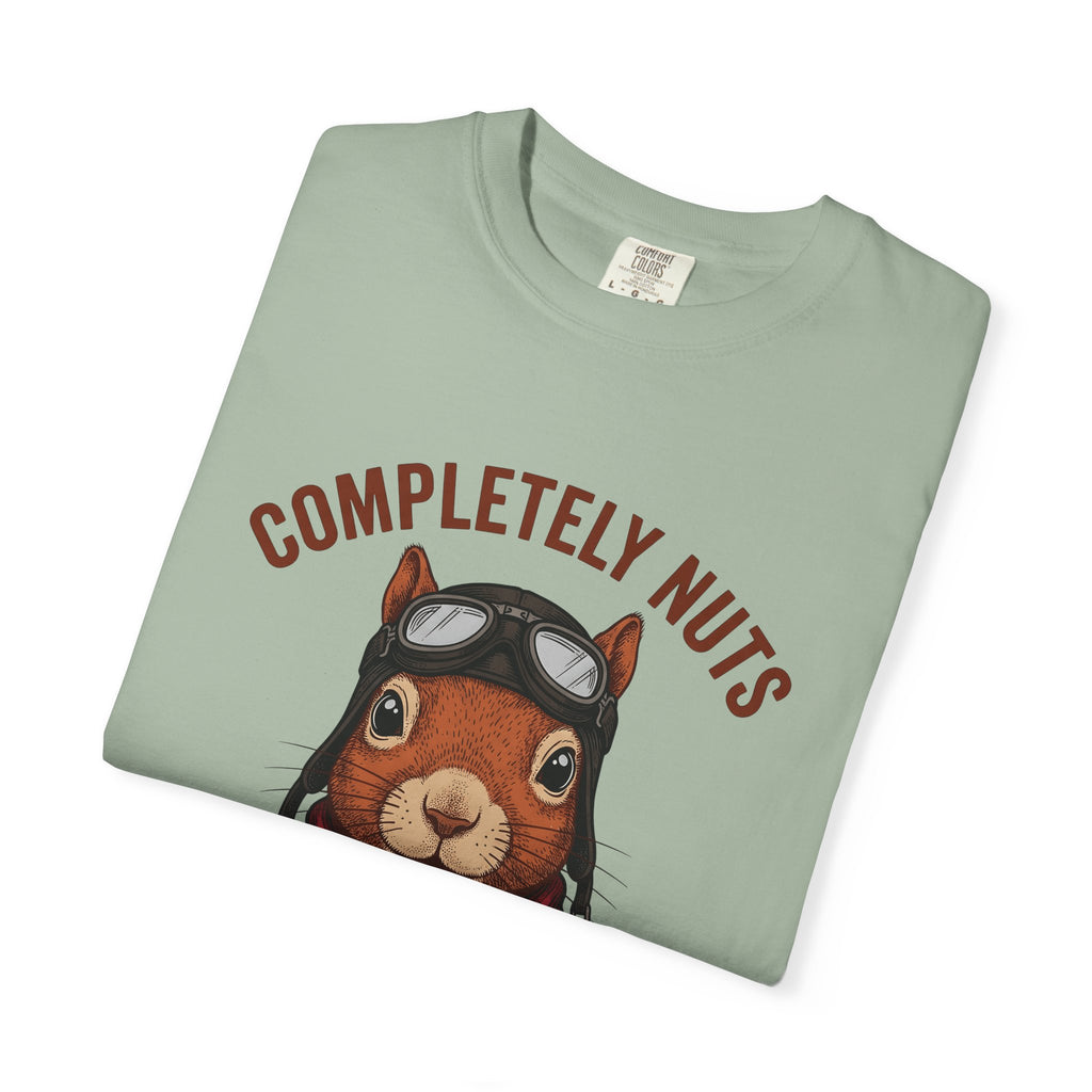 Squirrel Aviator T-Shirt Funny Wildlife Gift Women Comic T-Shirt Chipmunk T-Shirt Humor Fan Cartoon T-Shirt Animal Graphic Retro Pilot Goggles