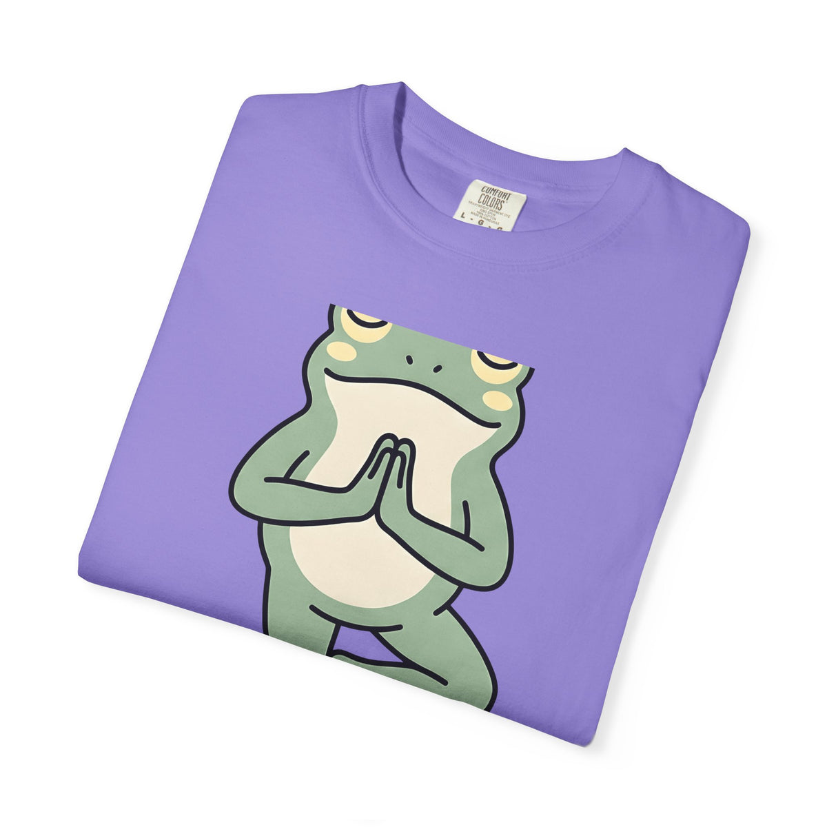 Yoga Frog T-Shirt Yoga Nature Gift Women Sketch T-Shirt Toad T-Shirt Yoga Enthusiast Drawing Illustration Wildlife Graphic Clean Standing Pose