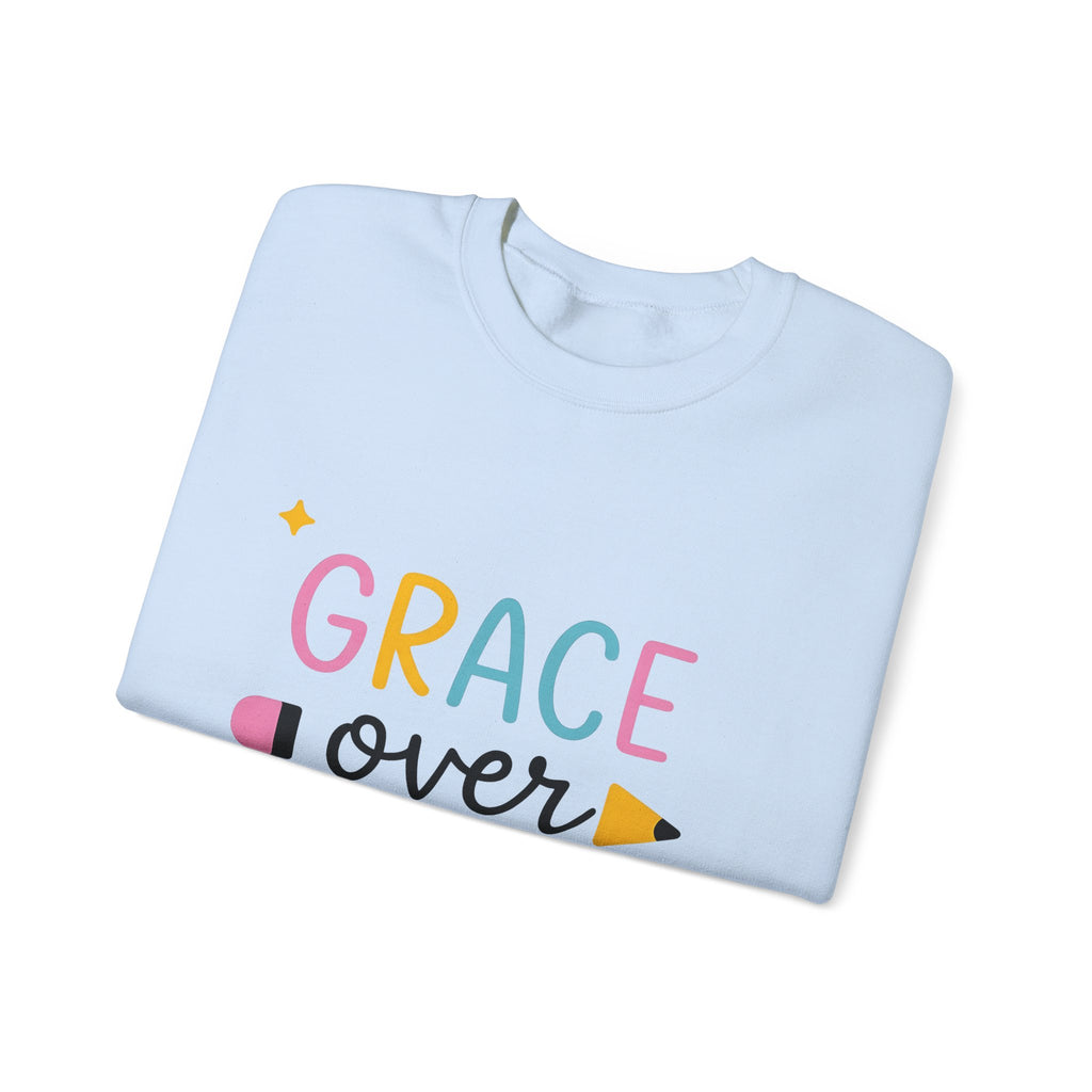 Pencil Graphic Sweatshirt Teachers School Gift Women Playful Sweatshirt Illustration Sweatshirt Educator Enthusiast Whimsical Sweatshirt Classroom Graphic