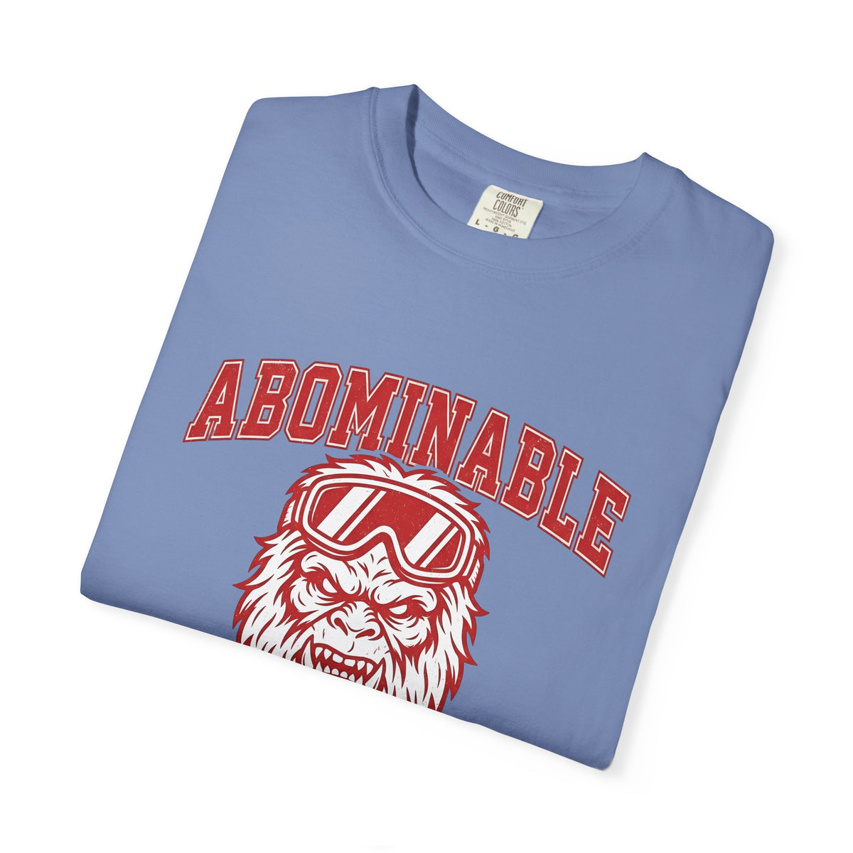Abominable Snowman Face T-Shirt Christmas Cold Gift Women Strong T-Shirt Yeti T-Shirt Xmas Fan Vintage T-Shirt Frosty Graphic Antique Snow Goggles