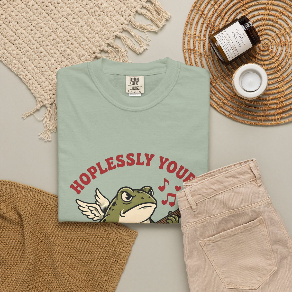 Wings Frog Guitar T-Shirt St. Valentine's Day Pets Gift Women Sketch T-Shirt Guitarist T-Shirt Valentine Fan Doodle T-Shirt Animal Graphic Old