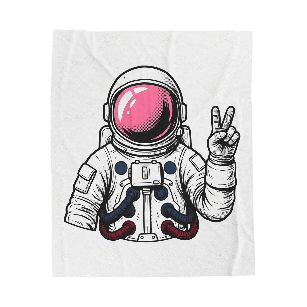 Astronaut Graphic Blanket America Space Gift Women Comic Blanket Cosmonaut Blanket Patriot Fan Galactic Graphic Illustration Cartoon Blanket Retro