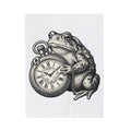 Toad Pocket Watch Blanket Funny Animal Gift Women Vintage Blanket Pocket Watch Blanket Humor Fan Retro Blanket Wildlife Graphic Hand Drawn Chain