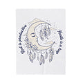 Moon Crescent Blanket Boho Chic Night Sky Gift Women Tribal Blanket Lunar Blanket Bohemian Fan Ethnic Blanket Galaxy Graphic Outline Wings Blanket