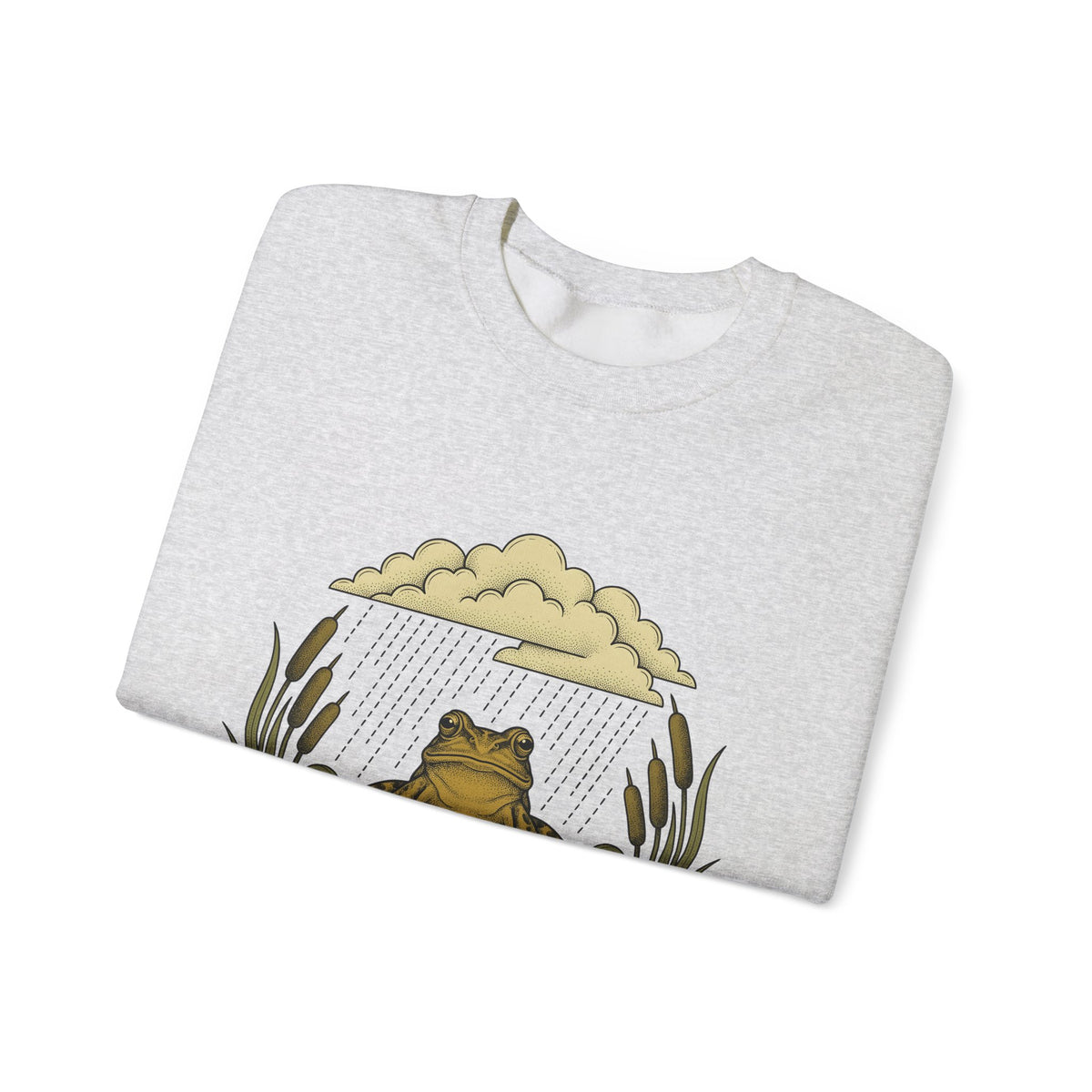 Frog Drawing Sweatshirt Boho Chic Flora Gift Women Garden Sweatshirt Toad Sweatshirt Bohemian Fan Botanical Sweatshirt Floral Graphic Classic Pond Flower