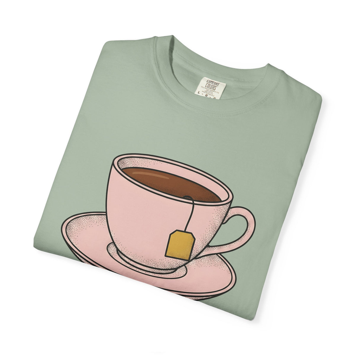 Tea Cup T-Shirt Drinks Foodie Gift Women Hand Drawn T-Shirt Teacup T-Shirt Beverage Fan Illustrated T-Shirt Food Graphic Minimalist Tea T-Shirt T-Shirt