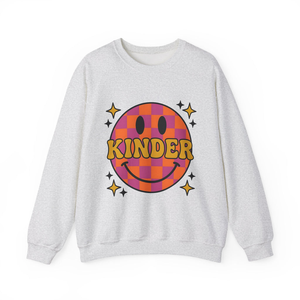 Grin Icon Teachers Inspiration Gift Nostalgic Smiley Educator Enthusiast Vintage Motivational Sweatshirt