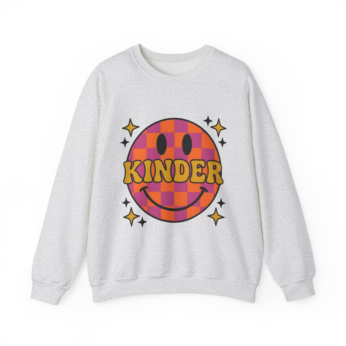 Grin Icon Teachers Inspiration Gift Nostalgic Smiley Educator Enthusiast Vintage Motivational Sweatshirt