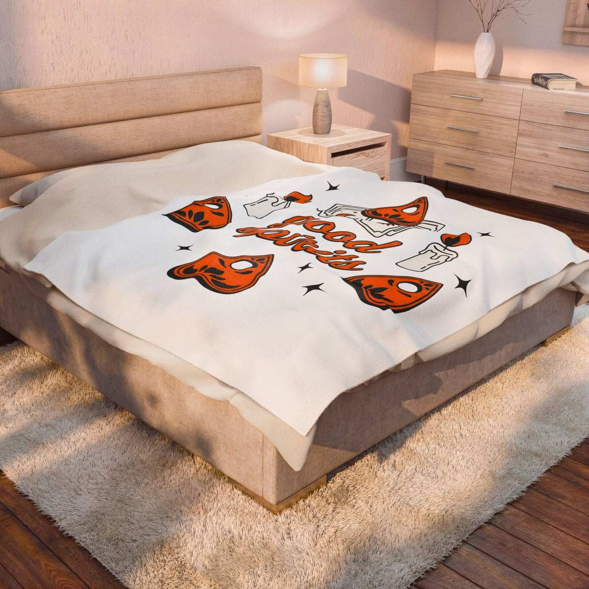 Spirit Board Planchette Blanket Halloween Magic Gift Women Graphic Blanket Ouija Blanket Horror Fan Occult Blanket Mystic Graphic Design Vintage