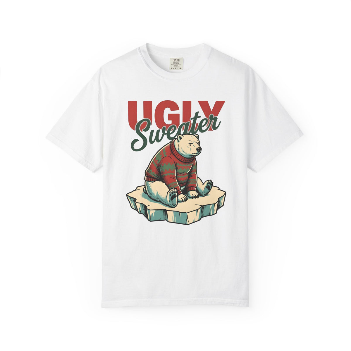 Arctic Bear Sweater Christmas Fauna Gift Nostalgic Polar Bear Xmas Fan Vintage Wildlife Doodle T-Shirt