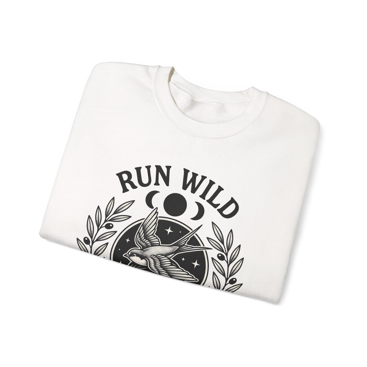 Female Bird Illustration Sweatshirt Sports Activities Jogging Gift Women Hippie Sweatshirt Bird Sweatshirt Athlete Enthusiast Bohemian Sweatshirt Runner