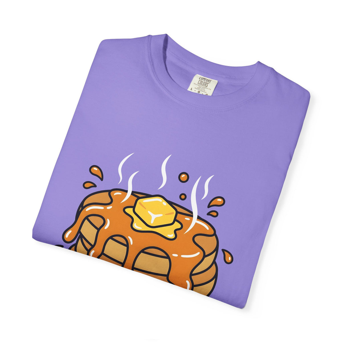 Pancake Stack Desserts Breakfast Gift Cartoon Pancakes Sweets Fan Cartoony Morning Bold Syrup T-Shirt