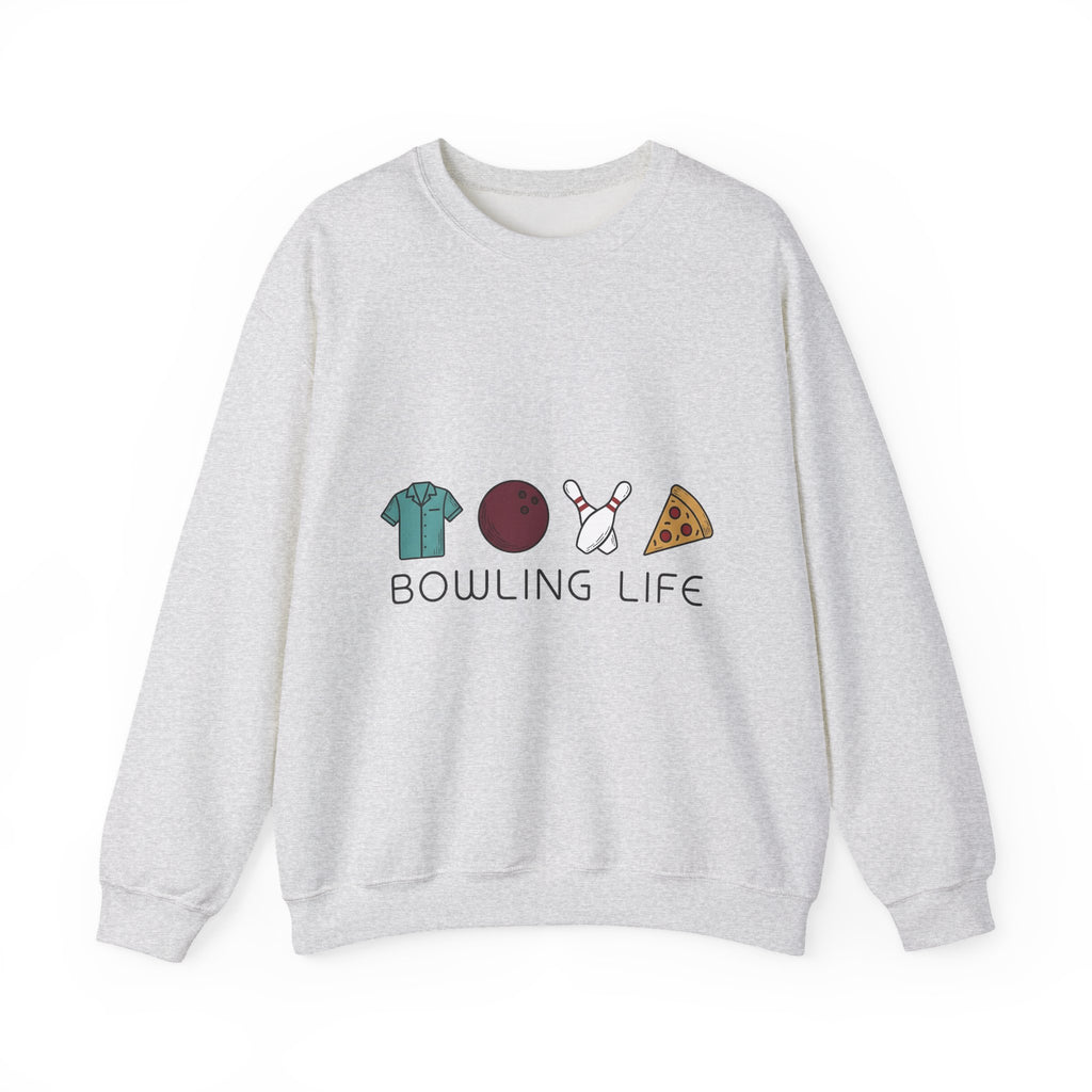 Bowling Symbols Bowling Cuisine Gift Hand Drawn Bowling Icons T Sweatshirt