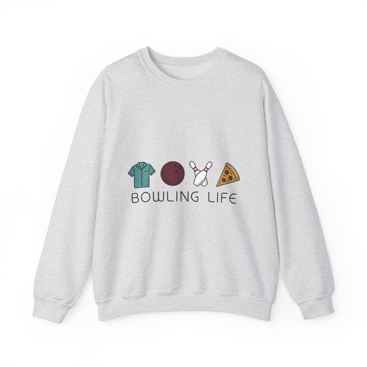 Bowling Symbols Bowling Cuisine Gift Hand Drawn Bowling Icons T Sweatshirt
