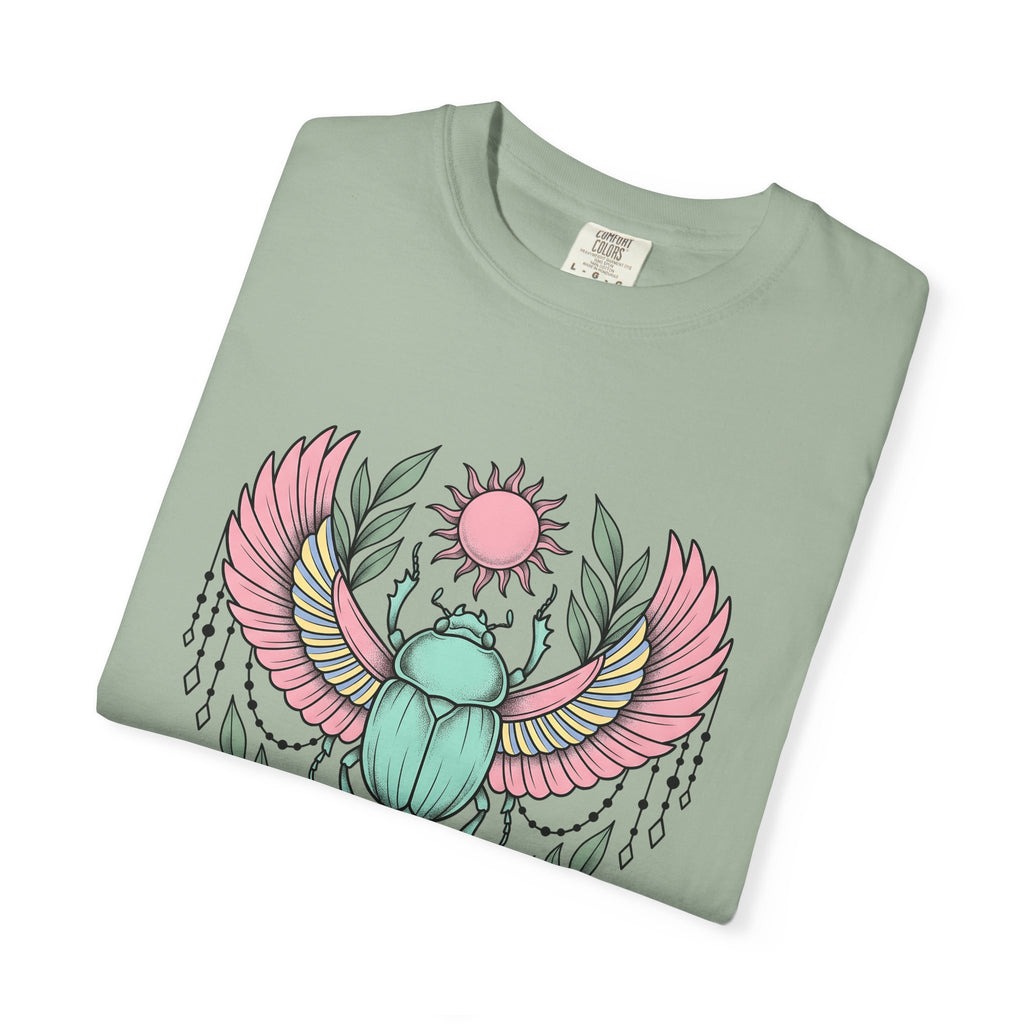 Scarab Bug Boho Chic Metaphysical Gift Tribal Beetle Bohemian Enthusiast Primitive Spiritual T-Shirt