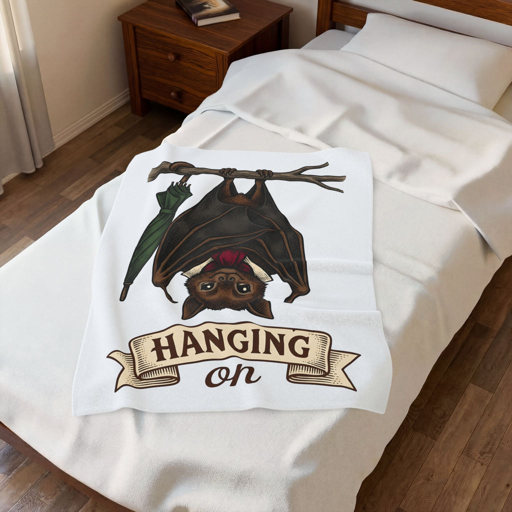 Bat Clipart Blanket Funny Creature Gift Women Doodle Blanket Bat Blanket Humor Fan Cartoon Blanket Beast Graphic Classic Parasol Blanket