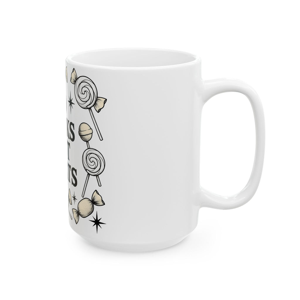 Sugar Lollipops Mug Halloween Treats Gift Women Rustic Mug Lollipops Mug Spooky Fan Country Mug Sweets Graphic Classic Twinkles