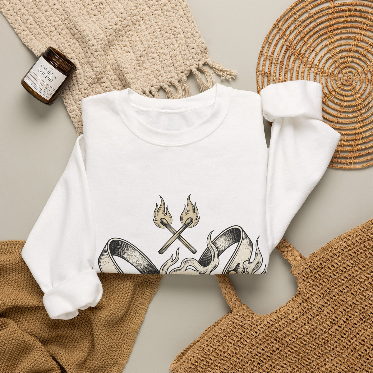 Rodeo Spurs Sweatshirt Cowgirl Country Gift Women Neo Traditional Sweatshirt Spurs Sweatshirt Cowboy Fan Western Sweatshirt Rural Graphic Old School Flame