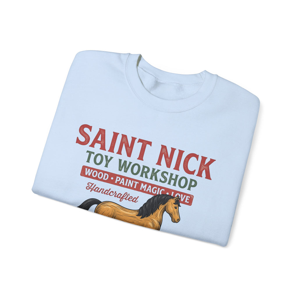 Rocking Horse Sweatshirt Christmas Dolls Gift Women Retro Sweatshirt Hobby Horse T-Sh