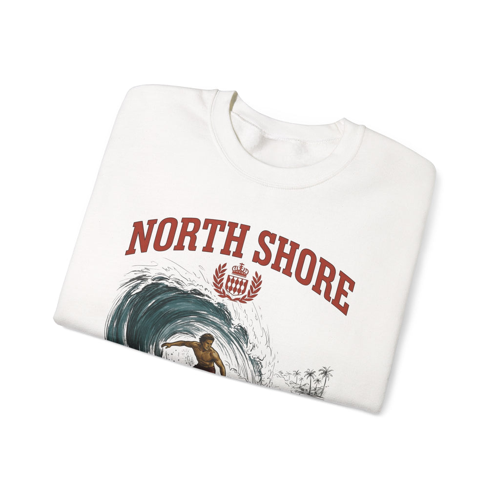 Surfer Wave Surfing Beach Gift Vintage Wave Surfer Fan Retro Coastal Hand Drawn Palm Sweatshirt