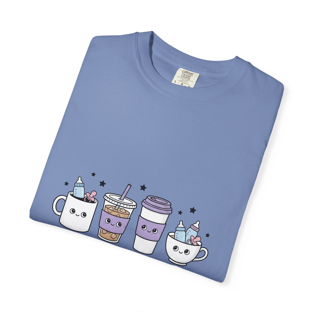 Adorable Coffee T-Shirt T-Shirt Nurse Espresso Gift Women Chibi T-Shirt Coffee Cup T-Shirt Healthcare Enthusiast Cartoon T-Shirt Coffee Graphic Sketch