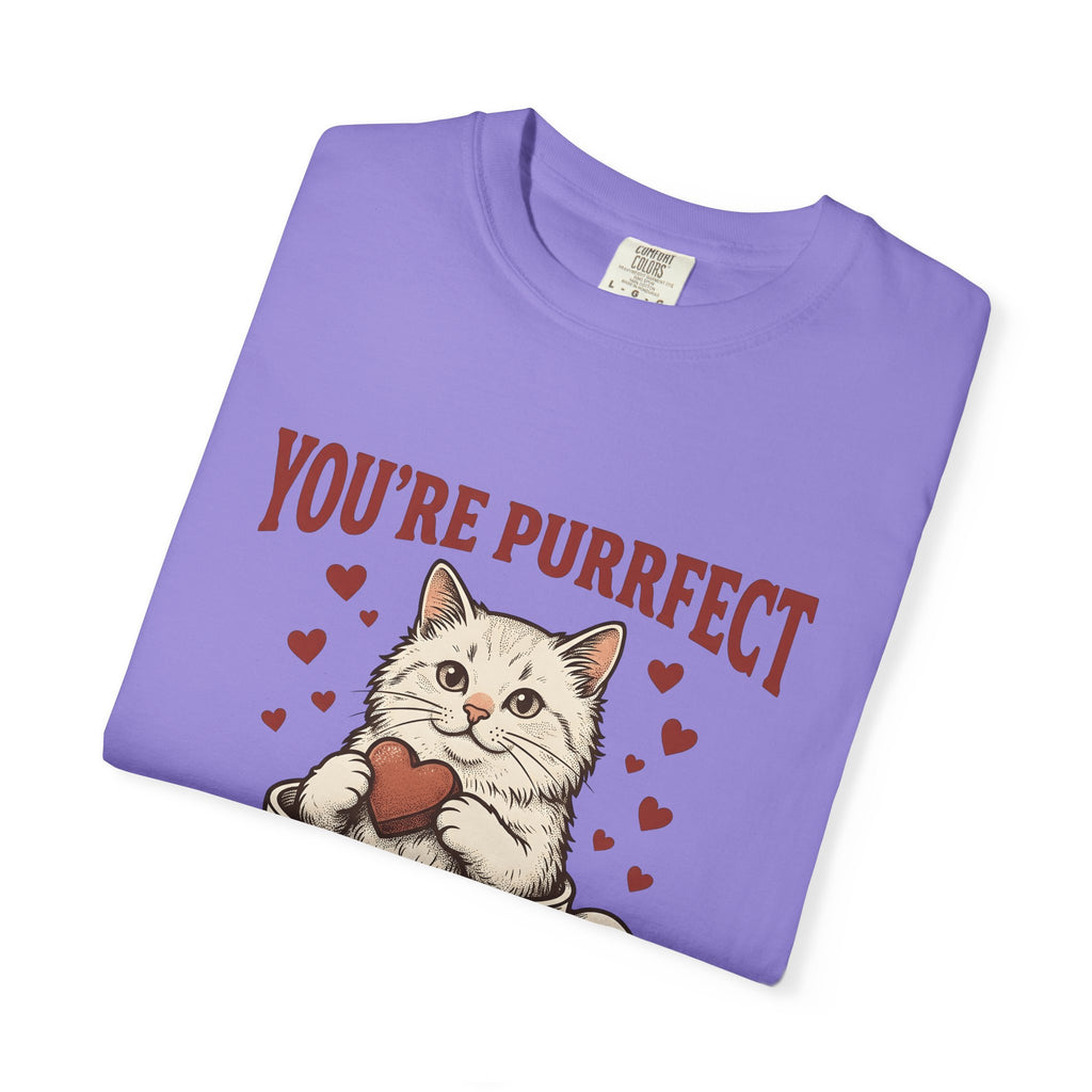 Kitten T-Shirt T-Shirt Cat Hearts Gift Women Retro T-Shirt Coffee T-Shirt T-Shirt Cat Fan Feline T-Shirt Vintage T-Shirt Valentine Graphic Sketch Love Symbols