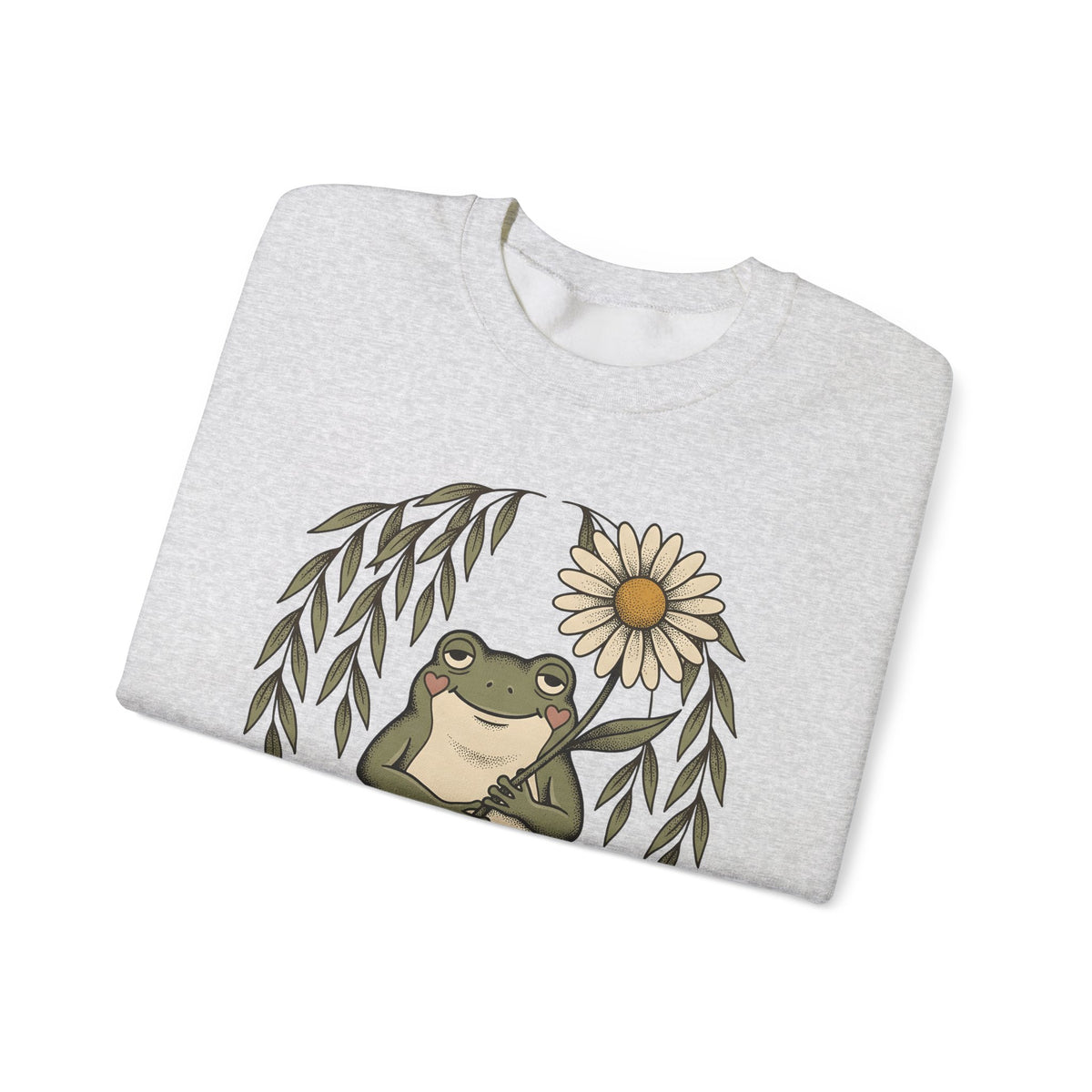 Frog Flower Cute Animal Gift Boho Toad T Sweatshirt