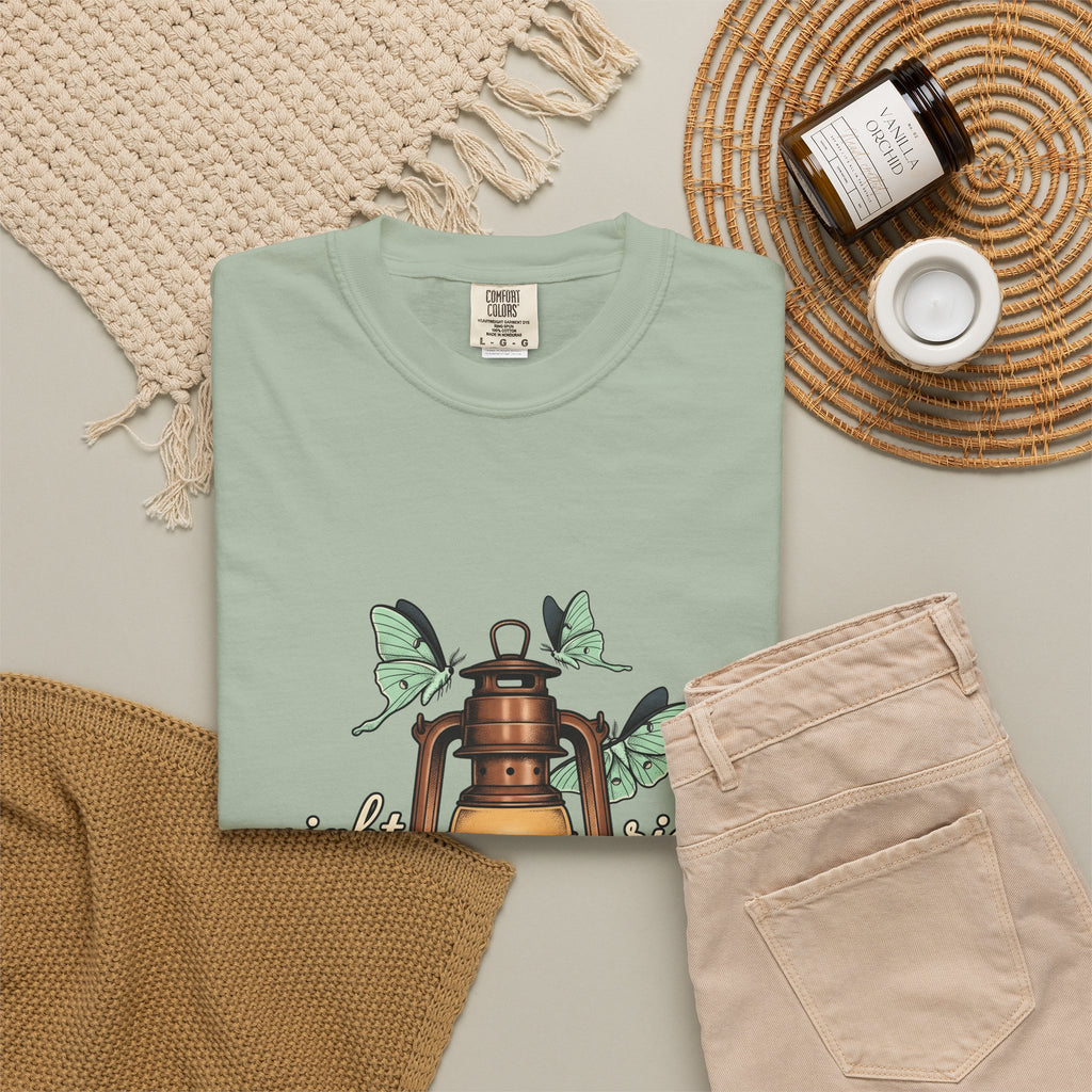 Night Moths T-Shirt Cowgirl Cowboy Gift Women Classic T-Shirt Moths T-Shirt Rodeo Fan Vintage T-Shirt Cowboy Graphic Line Art Insect T-Shirt
