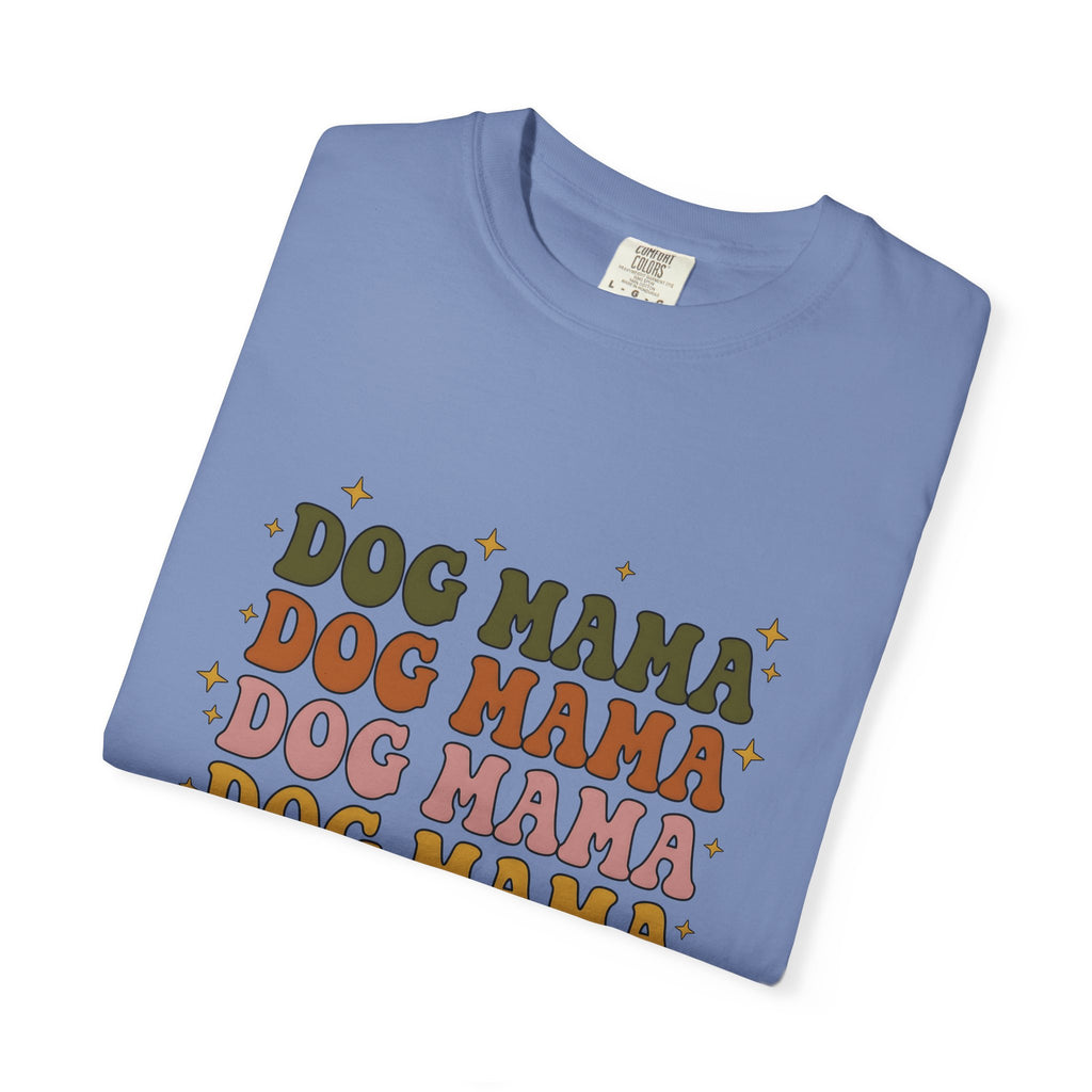 Old School Font T-Shirt Dog Mom Fauna Gift Women Retro T-Shirt Typography T-Shirt Dog Mom Fan Vintage T-Shirt Wildlife Graphic Funky Shining T-Shirt