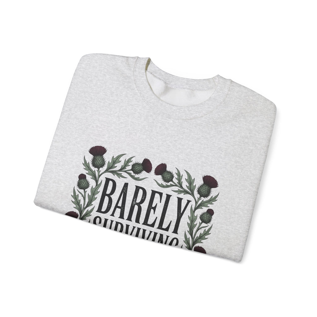 Thistle Flower Graphic Sweatshirt Mom Humor Gift Women Botanical Sweatshirt Thistle Sweatshirt Mother Fan Illustrative Sweatshirt Sarcastic Graphic Vintage