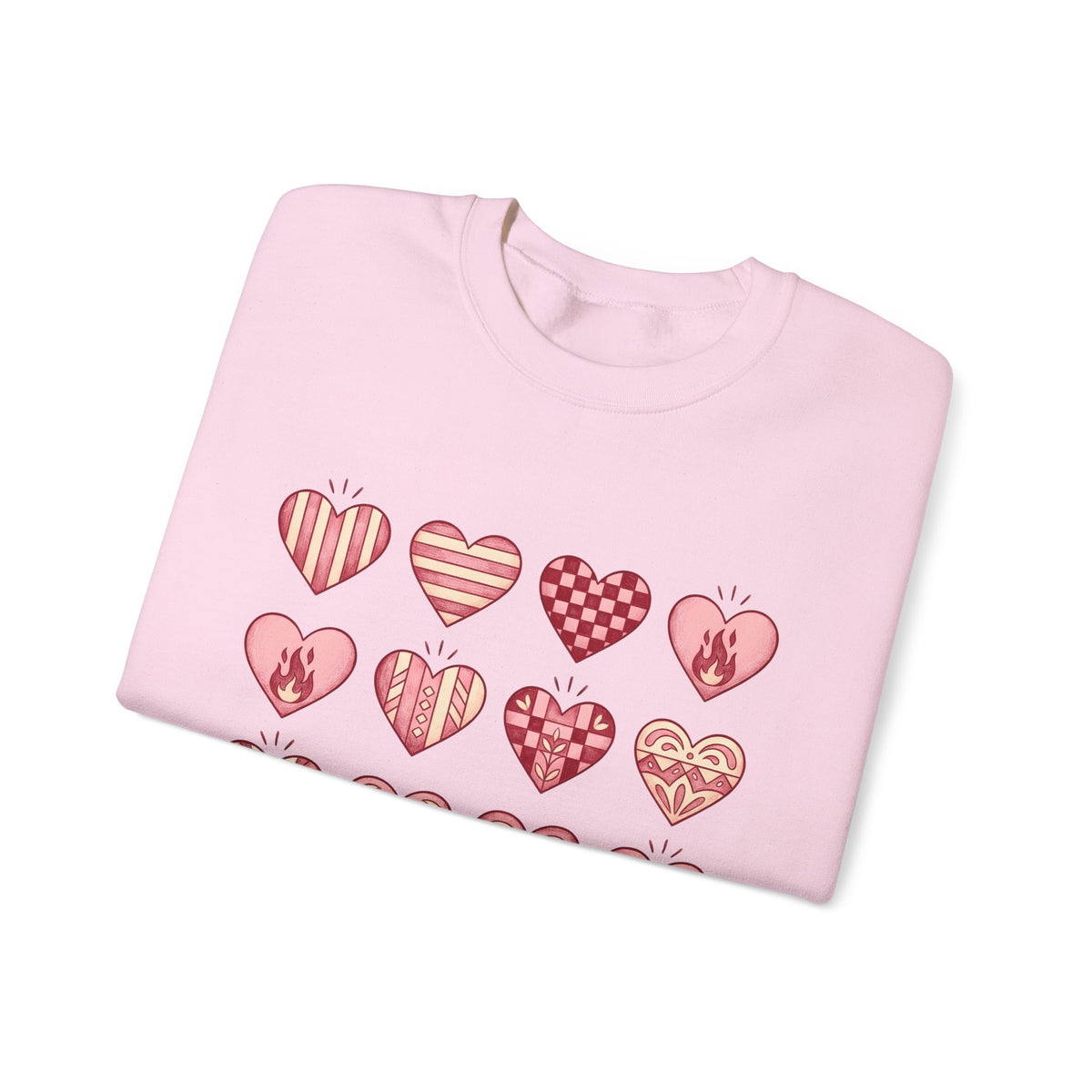 Love Heart Sweatshirt Boho Chic Romance Gift Women Tribal Sweatshirt Heart Sweatshirt Bohemian Enthusiast Tribal Sweatshirt Valentine Graphic Old School Bloom