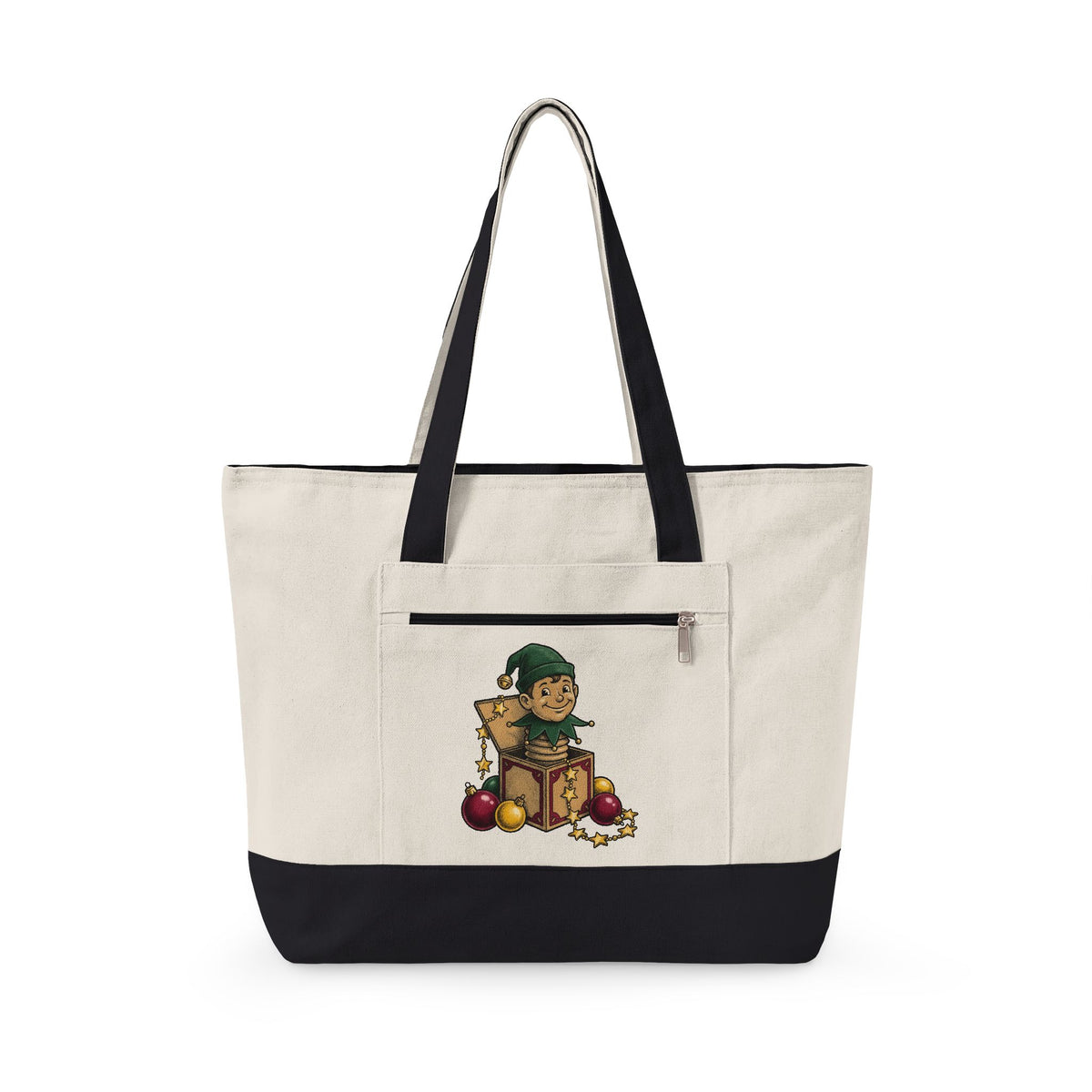 Elf Jack In The Box Christmas Holiday Gift Vintage Jack In The Box Christmas Tote Bag