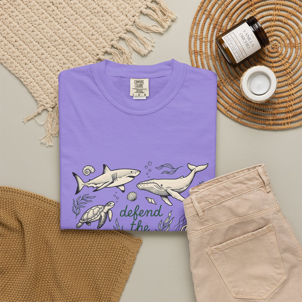 Sea Creatures T-Shirt Ocean Wildlife Gift Women Sketch T-Shirt Marine Life T-Shirt Marine Fan Oceanic T-Shirt Wildlife Graphic Retro Kelp T-Shirt