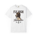 Flying Dog T-Shirt Dog Travel Gift Women Retro T-Shirt Canine T-Shirt Dog Fan Vintage T-Shirt Adventure Graphic Heritage Navigation T-Shirt