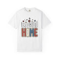 Floral Home Graphic T-Shirt America Patriotic Gift Women Boho T-Shirt Home Decor T-Shirt American Fan Bohemian T-Shirt Star Graphic Retro Butterfly