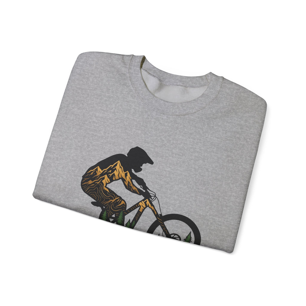 Bike Rider Sweatshirt Sports & Activities Camping Gift Women Exploration Sweatshirt Cyclist Sweatshirt Athlete Enthusiast Abstract Sweatshirt Outdoor Graphic