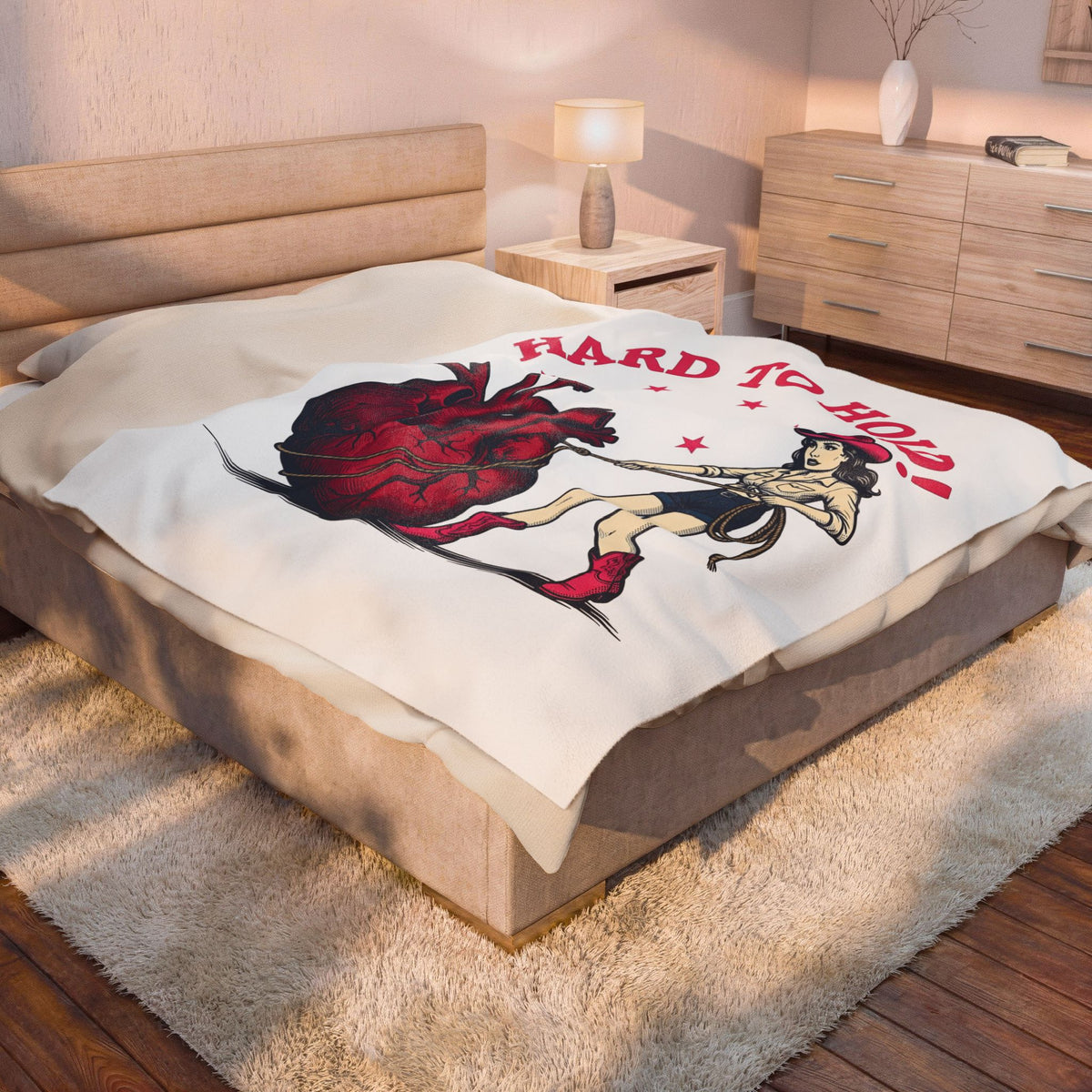 Cowgirl Heart Blanket Cowgirl Ranch Gift Women Heritage Blanket Heart Blanket Cowgirl Fan Vintage Blanket Farm Graphic Retro Flair Twinkles Blanket