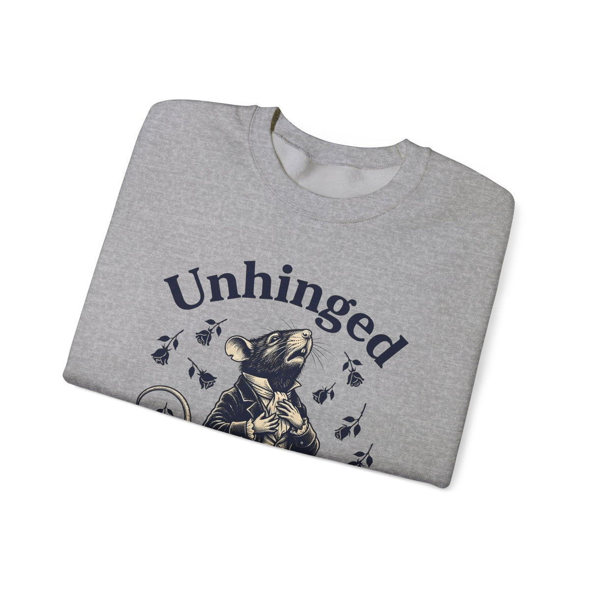 Dressed Mouse Sweatshirt Funny Pet Gift Women Retro Sweatshirt Mouse Sweatshirt Humor Fan Vintage Sweatshirt Animal Graphic Sketch Flower Sweatshirt