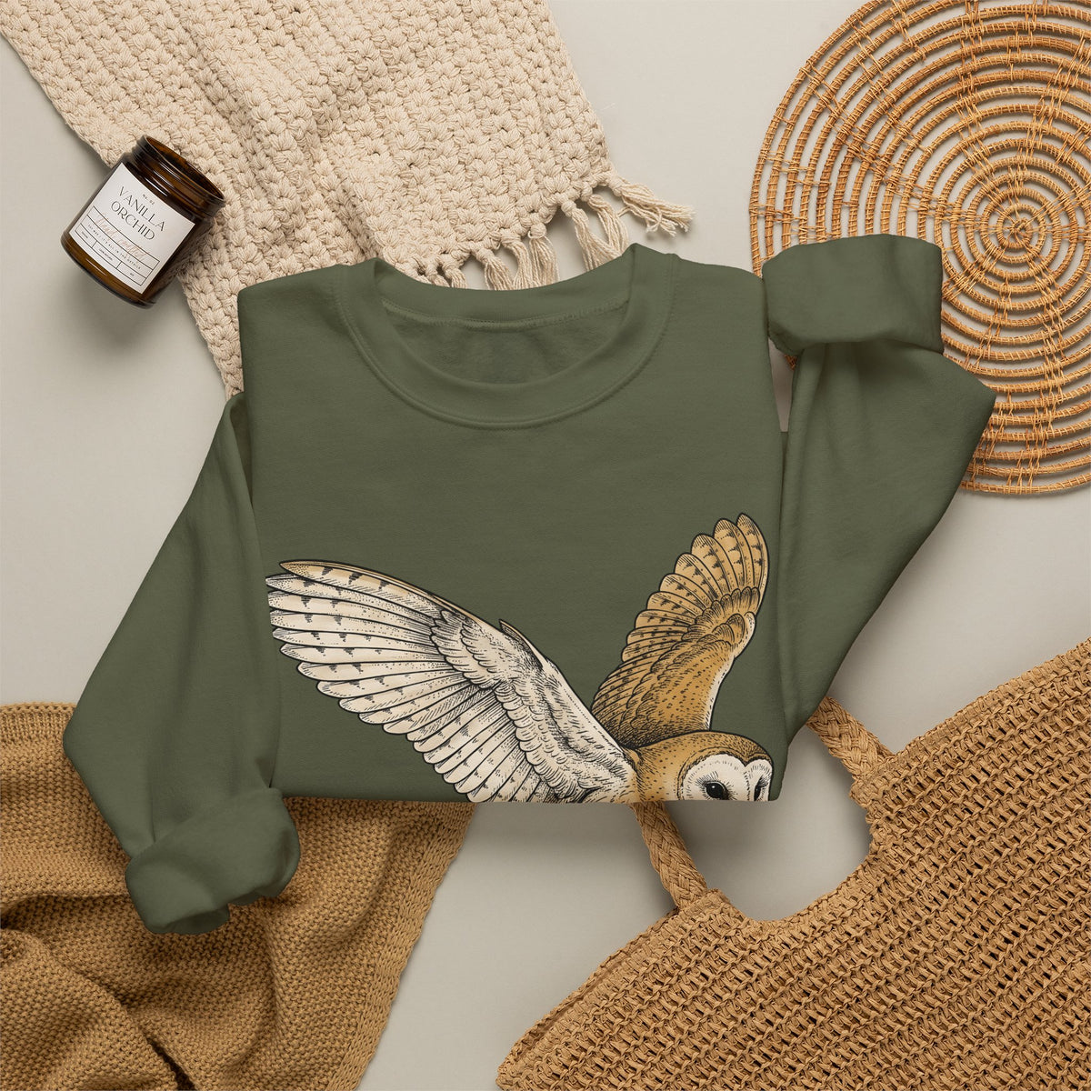 Barn Owl Sweatshirt Christmas Pets Gift Women Cartoon Sweatshirt Owl Sweatshirt Xmas Fan Owl Sweatshirt Animal Graphic Classic Globe Lights Sweatshirt
