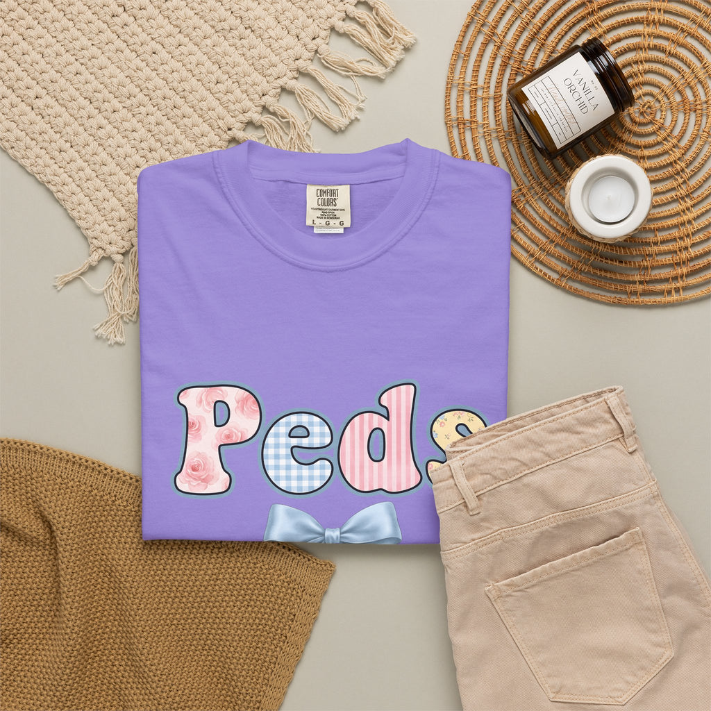 Botanical Letters T-Shirt Nurse Garden Gift Women Charming T-Shirt Alphabet T-Shirt Nursing Enthusiast Whimsical T-Shirt Gardening Graphic Hand