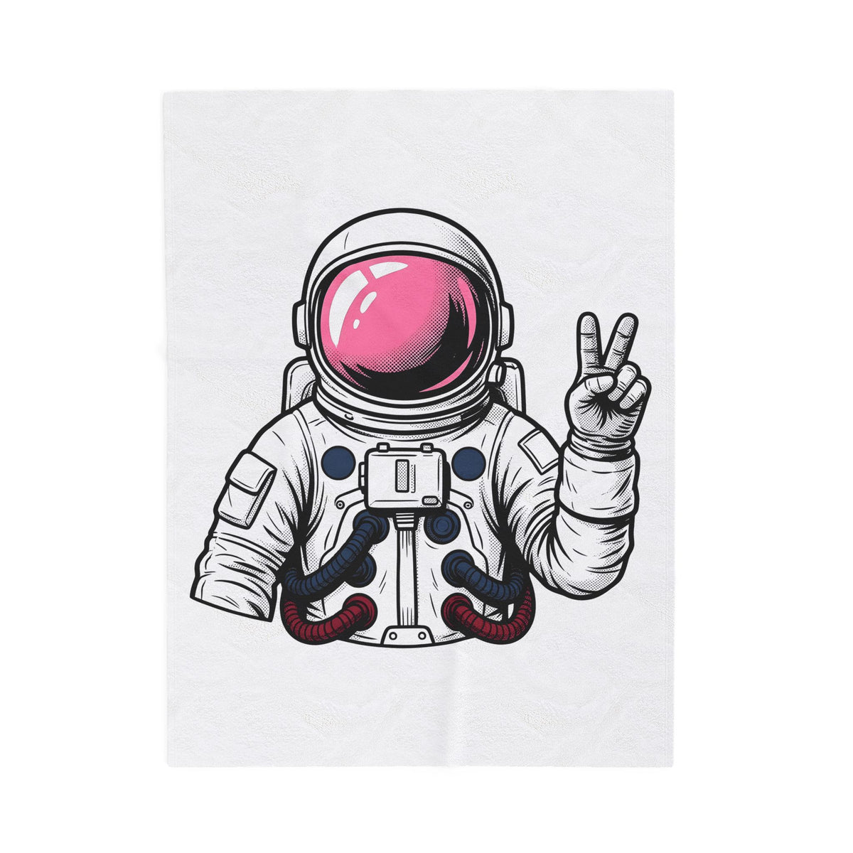 Astronaut Graphic Blanket America Space Gift Women Comic Blanket Cosmonaut Blanket Patriot Fan Galactic Graphic Illustration Cartoon Blanket Retro
