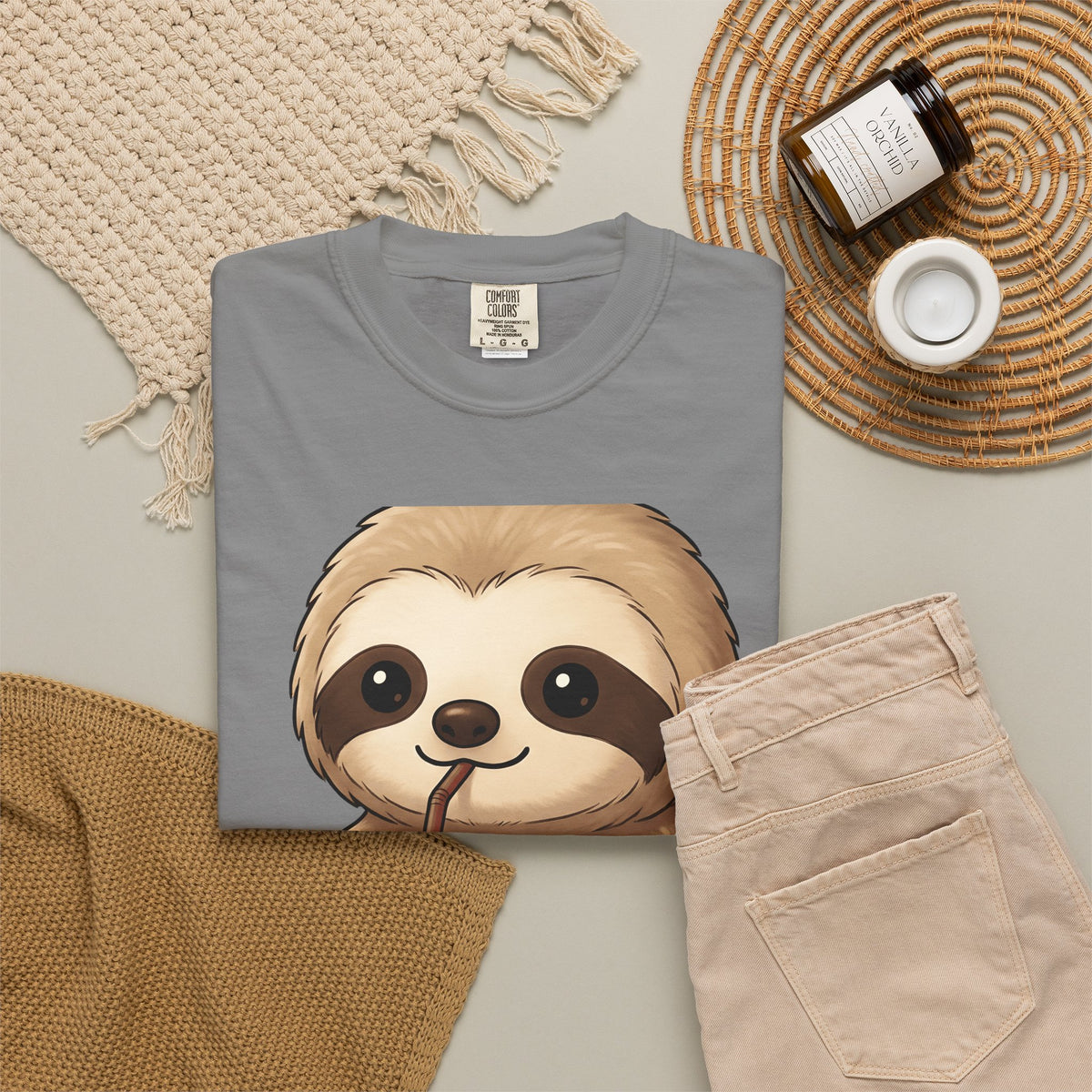 Sloth Java T-Shirt Coffee Creature Gift Women Playful T-Shirt Java T-Shirt Coffee Fan Cute T-Shirt Animal Graphic Sketch Cup T-Shirt