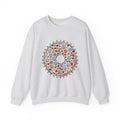 Bicycle Romance Motif Sweatshirt St Valentines Day Bike Gear Gift Women Line Art Sweatshirt Cycle Sweatshirt Valentines Day Enthusiast Illustration Sweatshirt