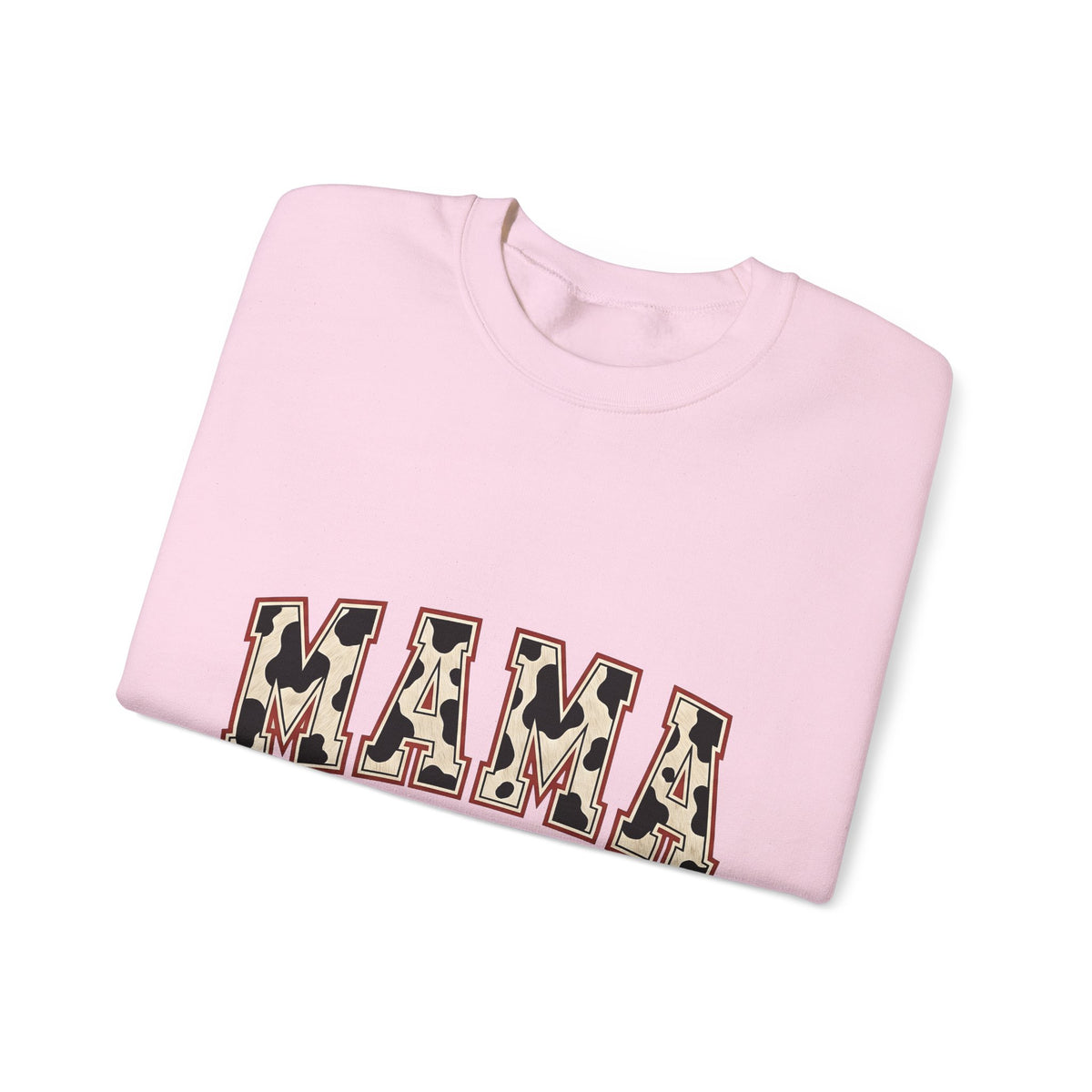 Cow Pattern Lettering Sweatshirt Mom Ranch Gift Women Farmhouse Sweatshirt Typography Sweatshirt Mother Enthusiast Rustic Sweatshirt Farm Graphic Vintage