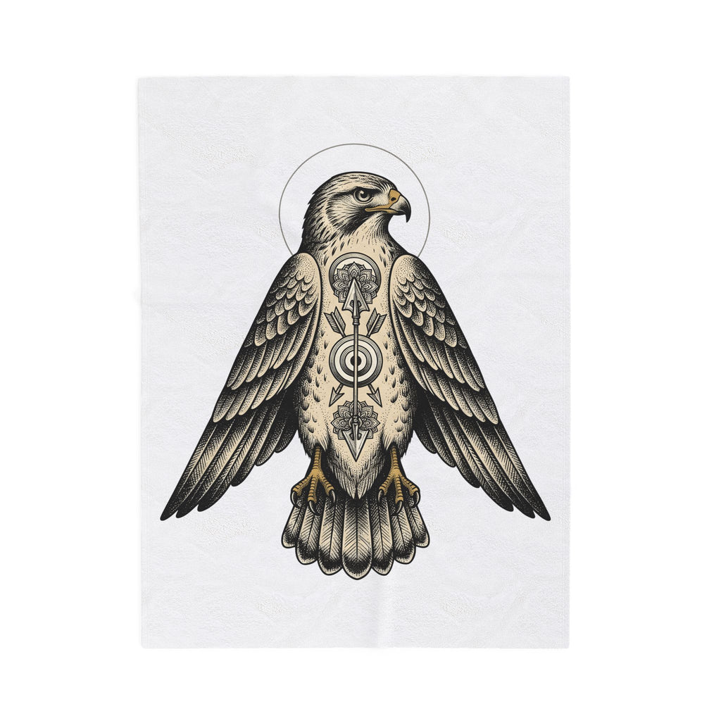 Eagle Design Blanket Sports Wildlife Gift Women Tribal Blanket Bald Eagle Blanket Athlete Fan Native Blanket Wildlife Graphic Classic Spear Blanket