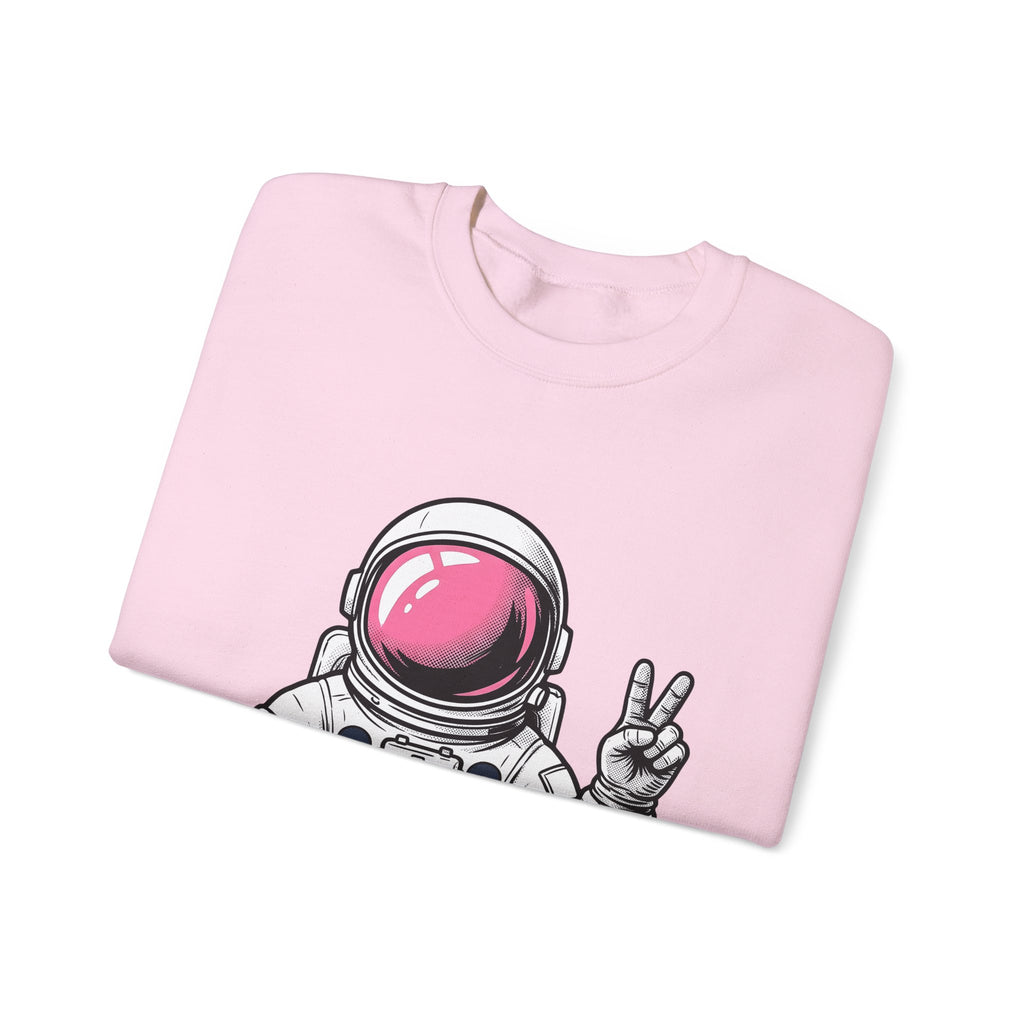 Astronaut Graphic Sweatshirt America Space Gift Women Comic Sweatshirt Cosmonaut Sweatshirt Patriot Fan Galactic Graphic Illustration Cartoon Sweatshirt Retro