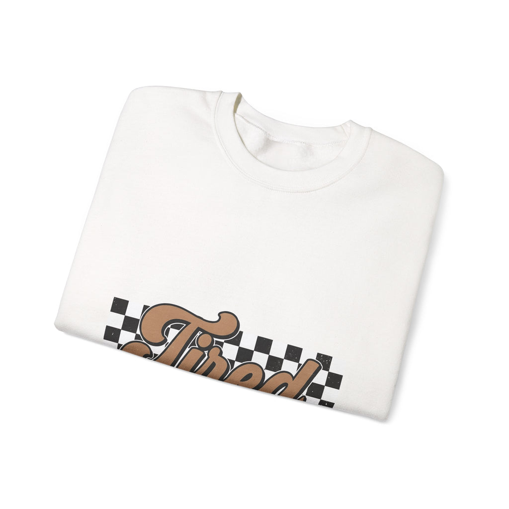 Cursive Font Sweatshirt Mom Comedy Gift Women Nostalgic Sweatshirt Script Sweatshirt Mother Fan Vintage Sweatshirt Humor Graphic Old-Fashioned Check Pattern