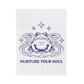Frog Lotus Bloom Blanket Boho Chic Wellness Gift Women Gypsy Blanket Toad Blanket Bohemian Enthusiast Bohemian Blanket Mindful Graphic Classic